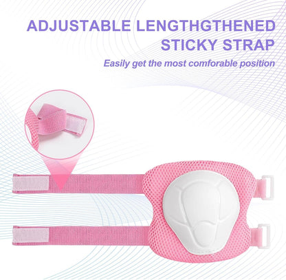 ATOOWTO Knee Pads and Elbow Pads Wrist Guards Set for Kids
