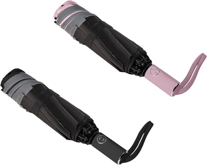 Inverted UV Umbrella for Rain and Sun Medium Size UPF 50+ Rverse Compact Umbrella Auto Open Close