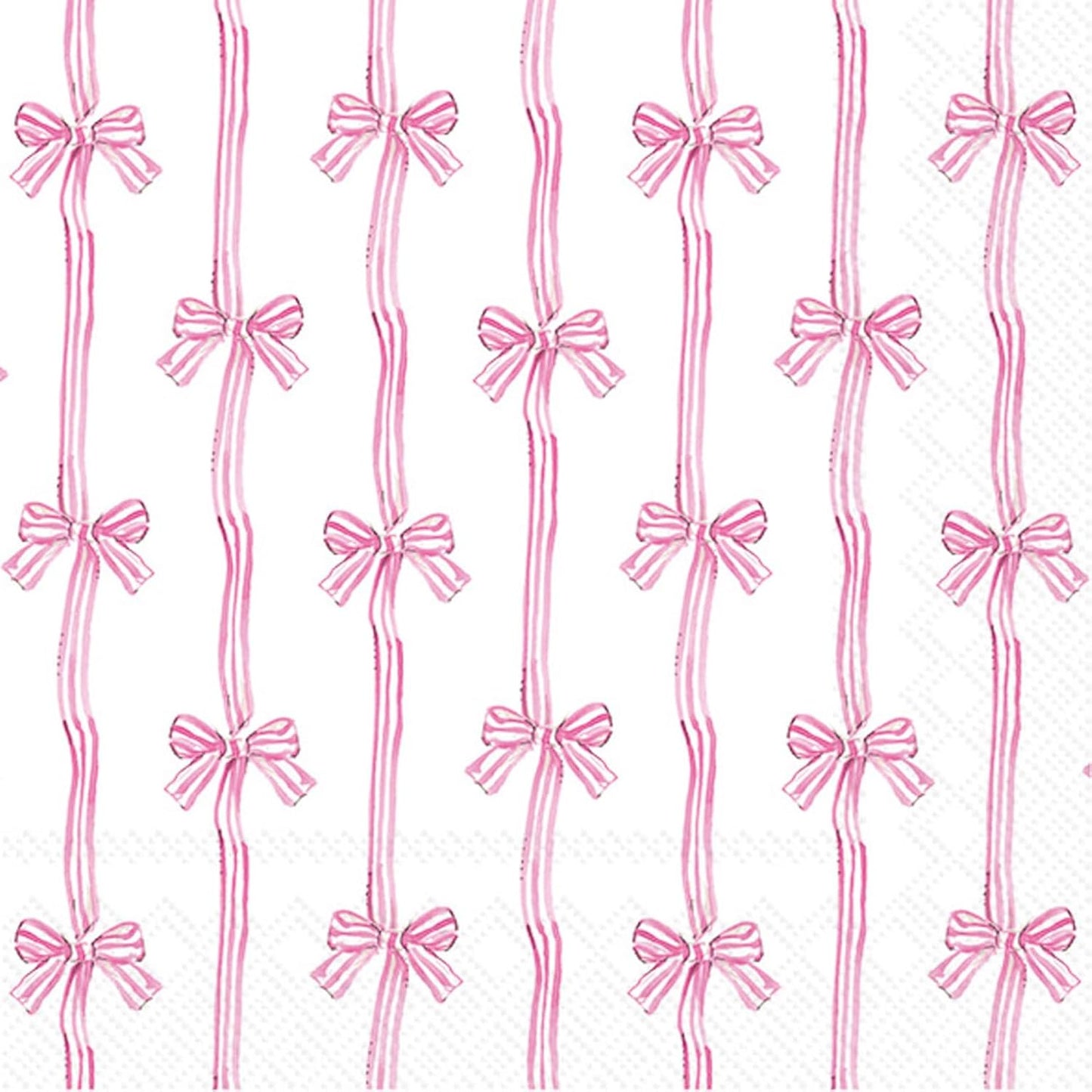 IHR Ideal Home Range Party Napkins Rosanne Beck Disposable 3-Ply Paper Lunch Napkin Pack, 6.5" x 6.5", Baby Toile (Pink), 20-Count