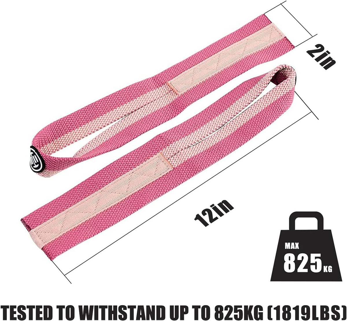 Weight Lifting Wrist Straps (Pair) for Olympic Weightlifting, Powerlifting, Strength Training - 12'' Wrist Straps - Men or Women