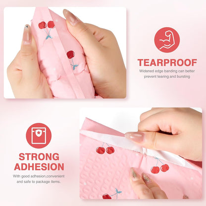 Bubble Mailers 6x10 25 Pack Pink Custom Designer Padded Envelopes