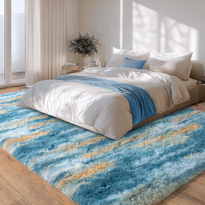 Pink Rugs for Living Room, 5x7 Area Rug for Bedroom Girls Kids Room
