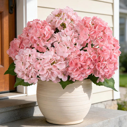 Artificial Flowers Fake Outdoor Hydrangea with Long Stem UV Resistant