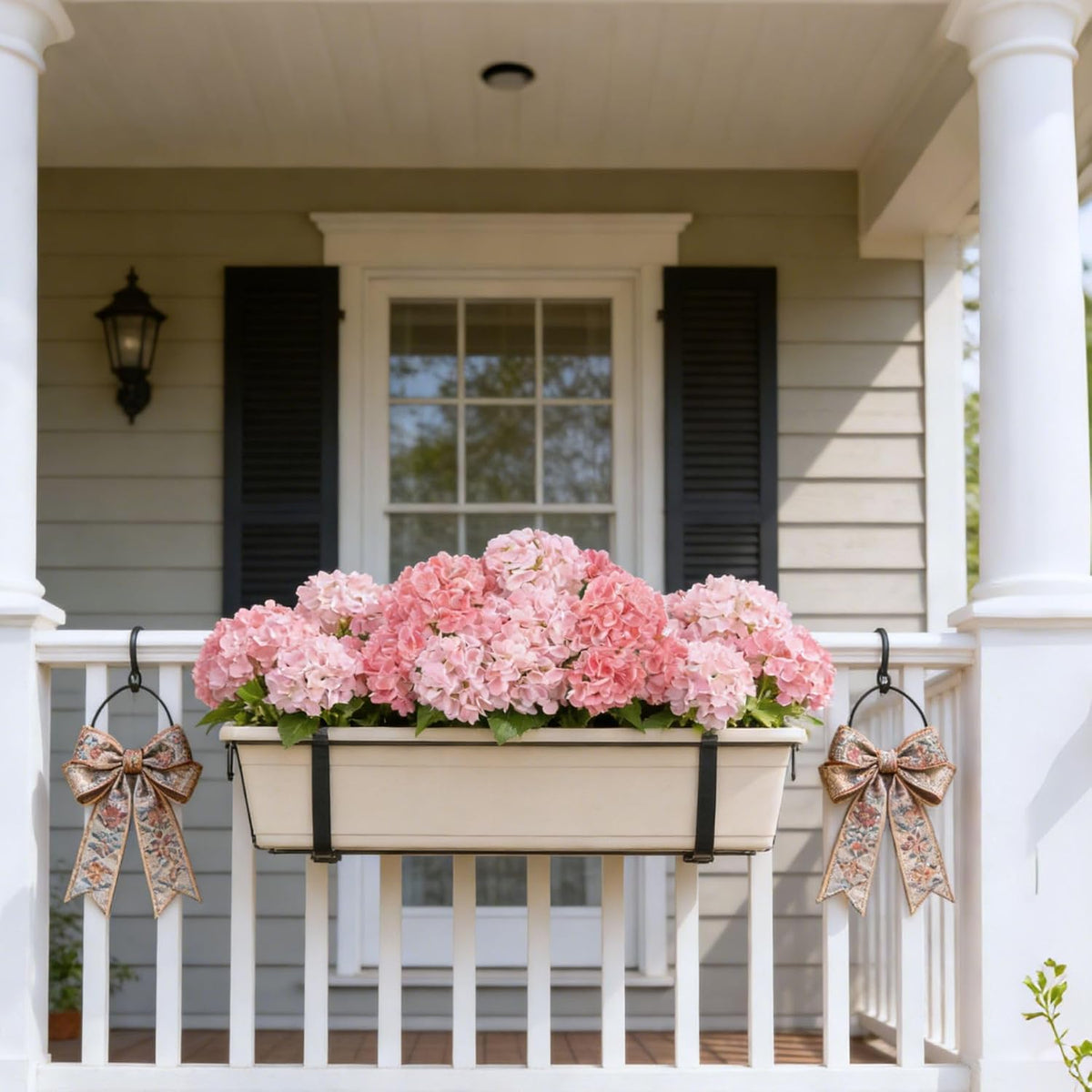 Artificial Flowers Fake Outdoor Hydrangea with Long Stem UV Resistant