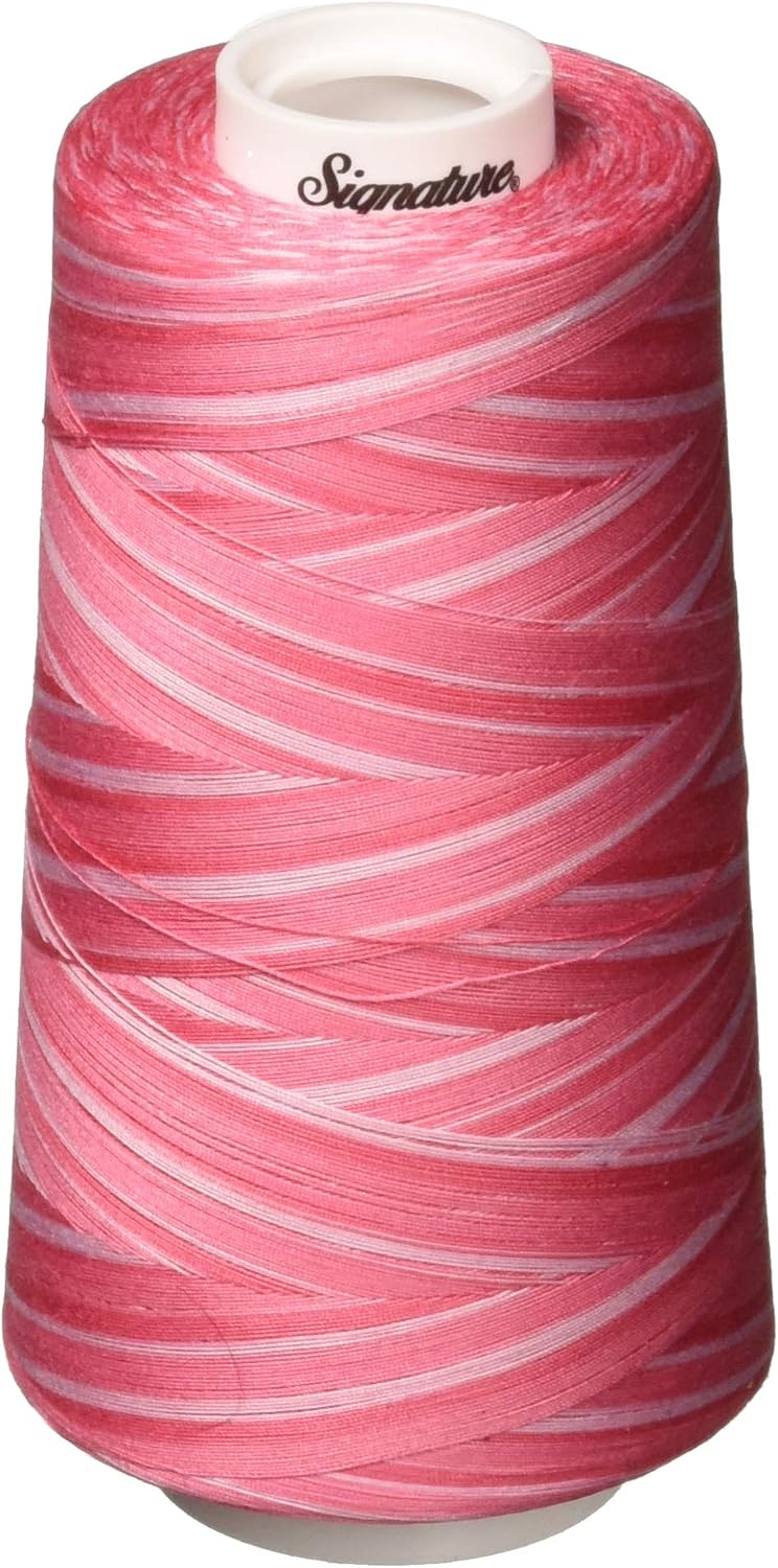 3 Ply Cotton Quilting Thread, 40wt/3000 yd, Variegated Pinky Pinks