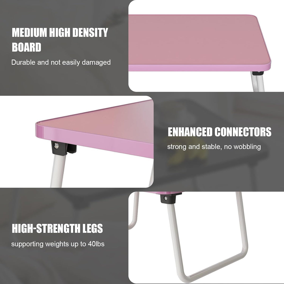 Foldable Lap Desks Laptop Tray for Bed or Couch