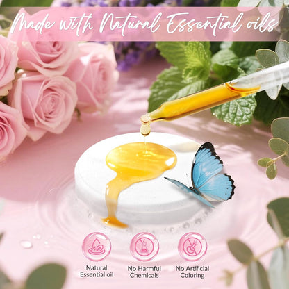 Shower Steamers Aromatherapy, Birthday Pink Gift for Women Grandma Mom Wife