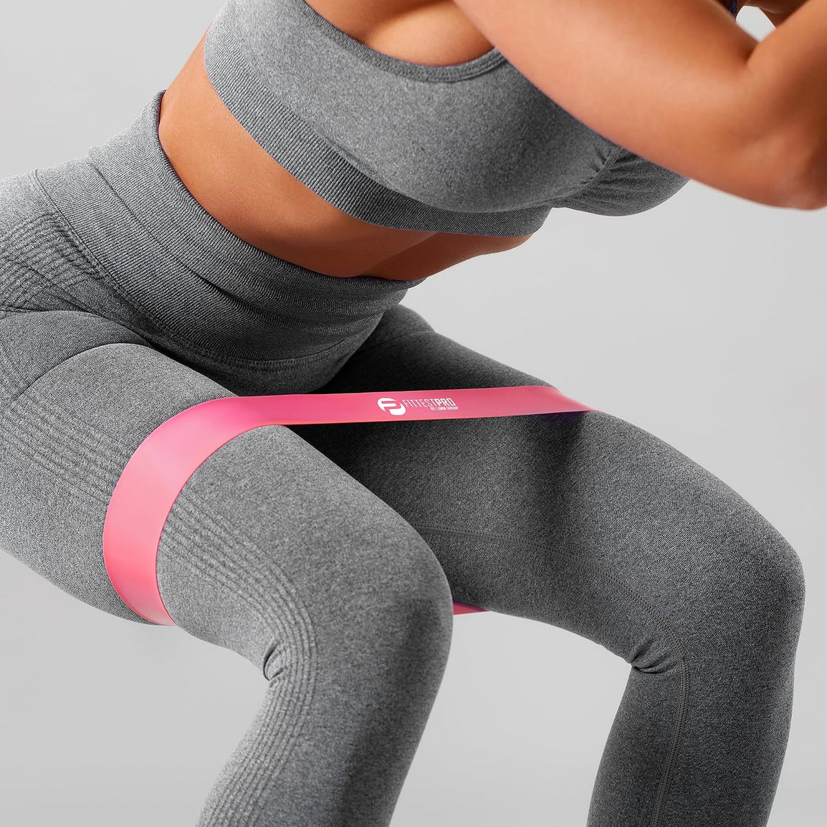 Fittest Pro Resistance Bands for Legs and Butt, Fabric Exercise Loop Bands Yoga, Pilates, Rehab, Fitness and Home Workout, Strength Bands for Booty