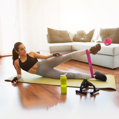 Fittest Pro Resistance Bands for Legs and Butt, Fabric Exercise Loop Bands Yoga, Pilates, Rehab, Fitness and Home Workout, Strength Bands for Booty