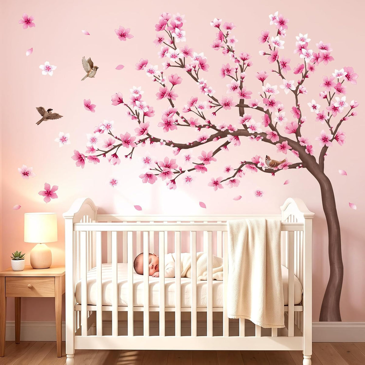 Cherry Blossom Tree Wall Decals Stickers Pink Wall Art (SG4-2431)
