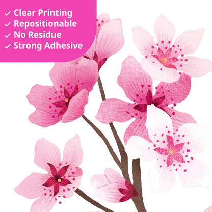 Cherry Blossom Tree Wall Decals Stickers Pink Wall Art (SG4-2431)