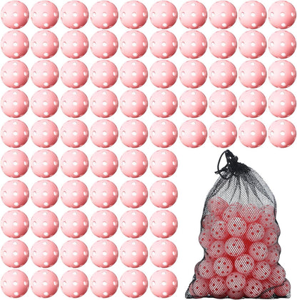 80 Pcs Practice Golf Balls Plastic 42mm
