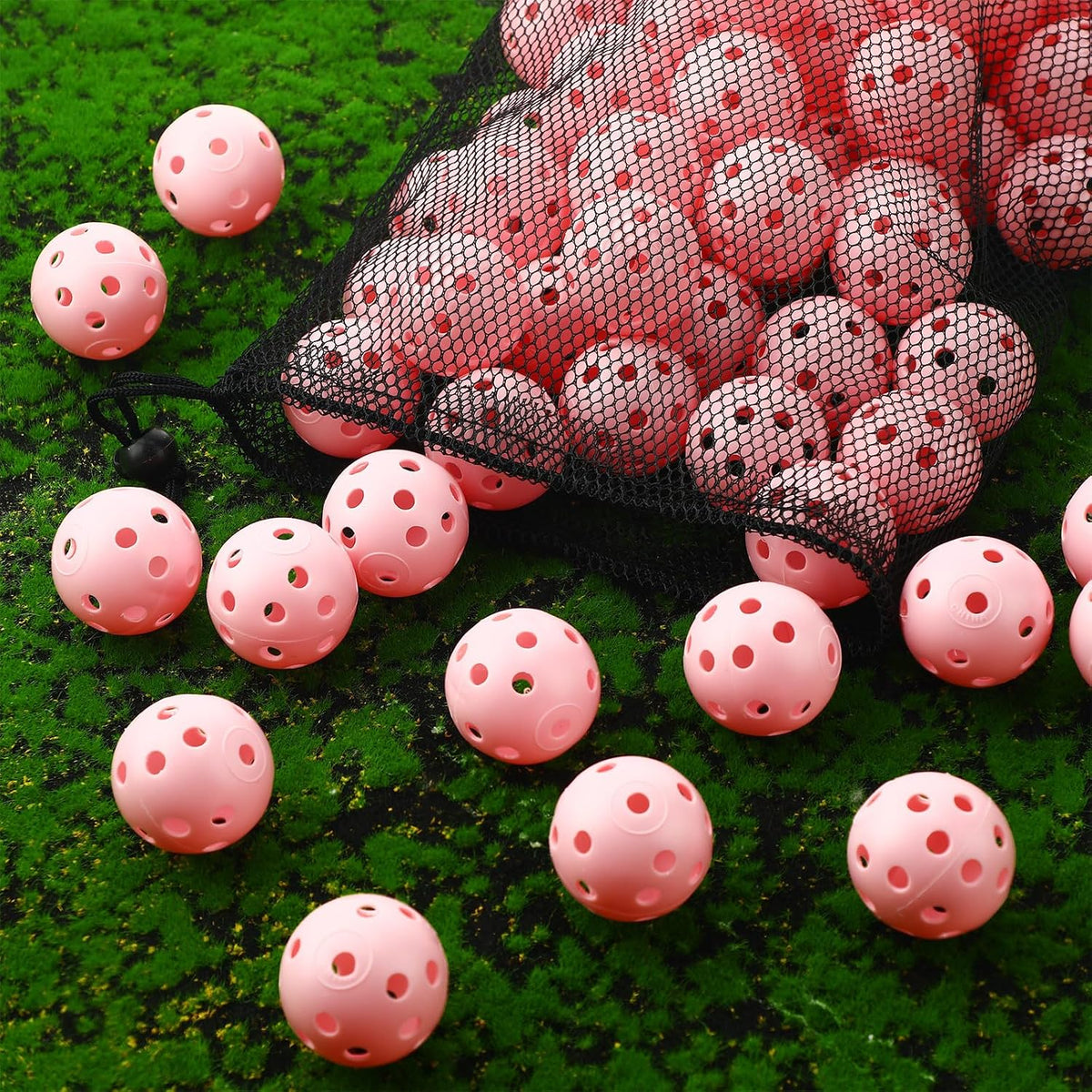 80 Pcs Practice Golf Balls Plastic 42mm
