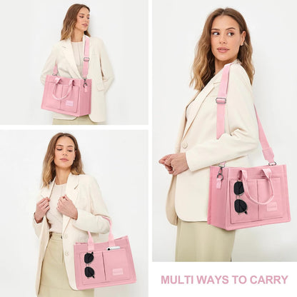 Canvas Tote Bag for Women, Work & Bible Study Handbag