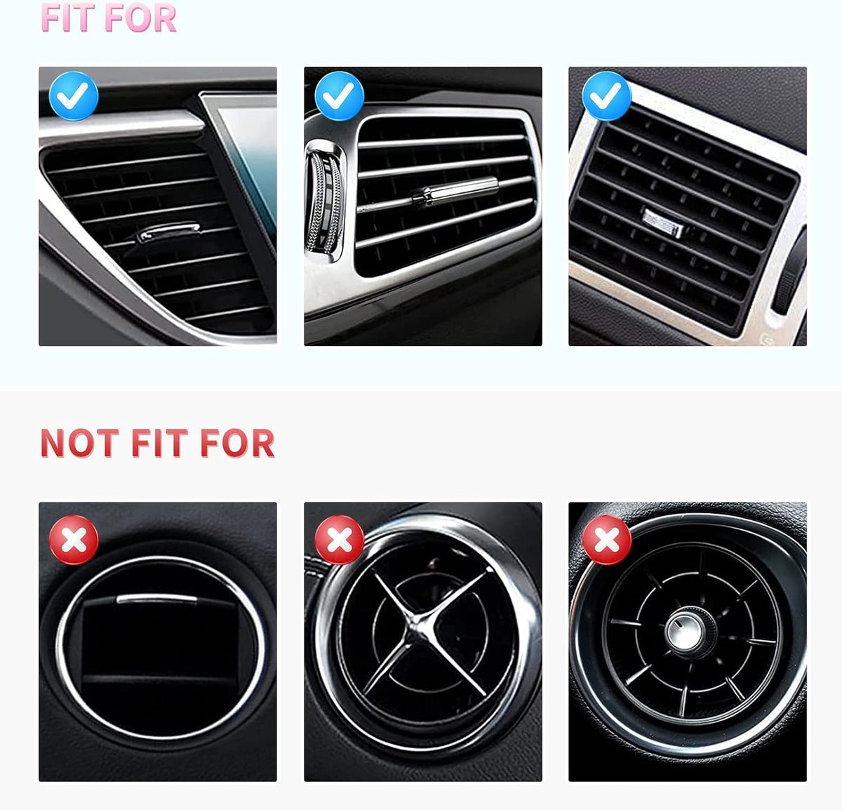 Bling Car Accessories for Women Bling Air Vent Outlet Trim Strip