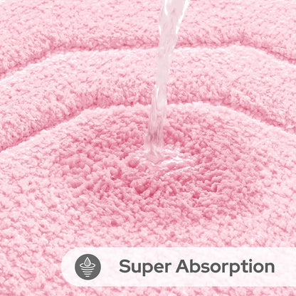 Bathroom Rugs Sets 2 Piece Light Pink 16 * 24+20 * 32"