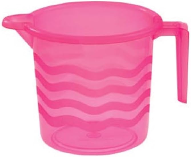 Bathing Mug, 1.5 Liter Capacity, Certified Water Bath Mug, LAHER (Pack of 2) (PINK)