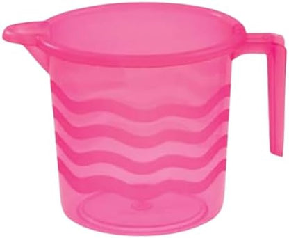 Bathing Mug, 1.5 Liter Capacity, Certified Water Bath Mug, LAHER (Pack of 2) (PINK)
