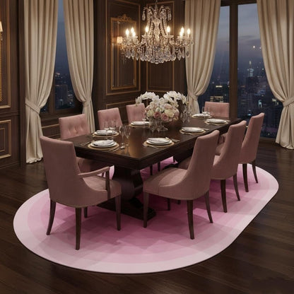 Abstract Geometric Aesthetic Art Deco Indoor Area Rug 4x6 for Living Room Bedroom Dining Room Modern Minimalist Pink Ombre Tonal Home Office Rugs Nursery Farmhouse Washable Non Shedding Soft Carpet