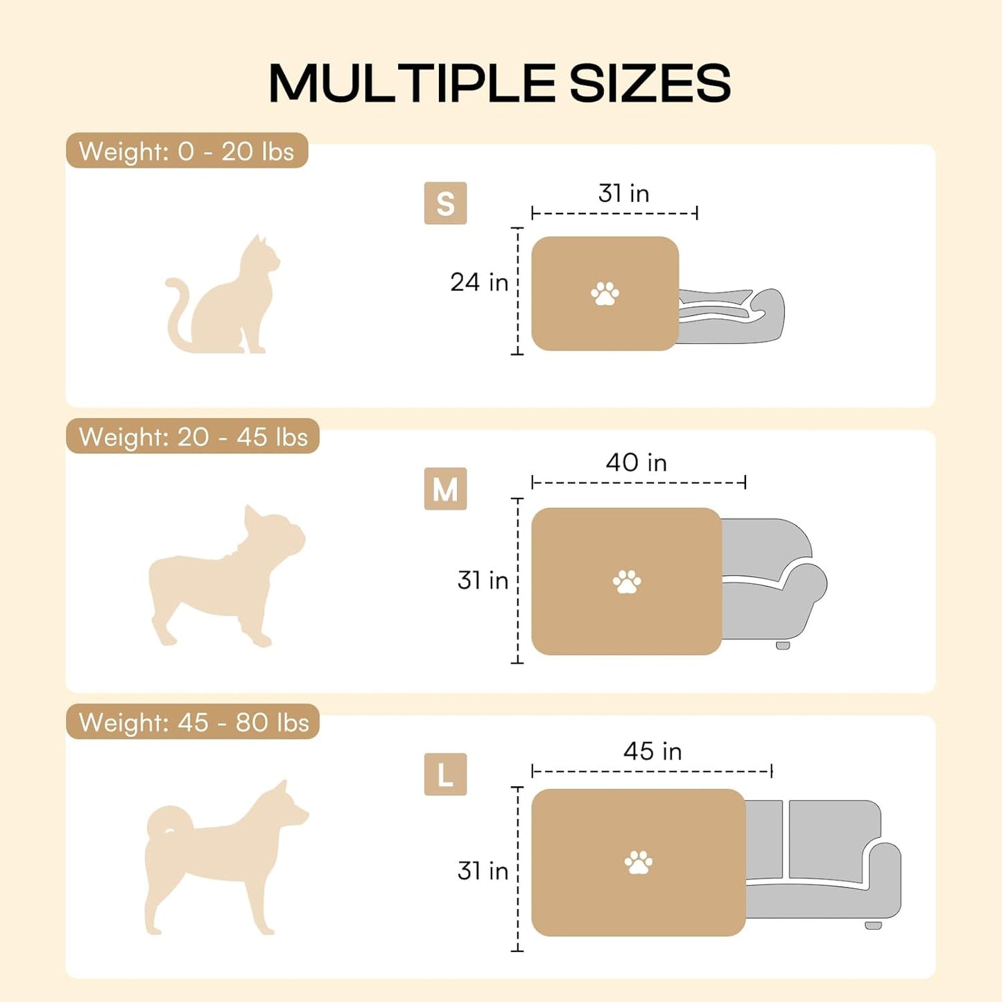 LINENLUX Cute Dog Blanket for Small Medium Dogs 6-Pack Soft Stretchy Fleece Blankets for Pet Cat Puppy Warm Wrinkle-Resistant Throw for Couch Bed Outdoor Mix 31x24 inch (Pack of 6)