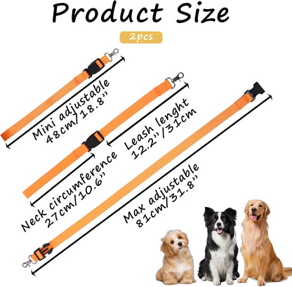 Pet Dog Grooming Loops Leash, 2 Pack Adjustable Nylon Restraint Noose Loop, Dog Cat Safety Rope for Dogs Bathtub, Fixed Dogs Bathing Safety Tether Straps for Arm and Pet Grooming Table