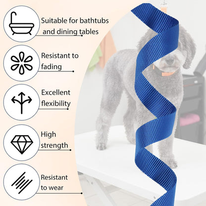 Pet Dog Grooming Loops Leash, 2 Pack Adjustable Nylon Restraint Noose Loop, Dog Cat Safety Rope for Dogs Bathtub, Fixed Dogs Bathing Safety Tether Straps for Arm and Pet Grooming Table