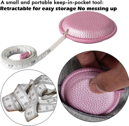 Tape Measure for Body Measuring, 79Inch/2Meters Retractable Measuring Tape for Body Fabric Sewing Tailor Cloth Knitting Craft Measurements Dual Sided