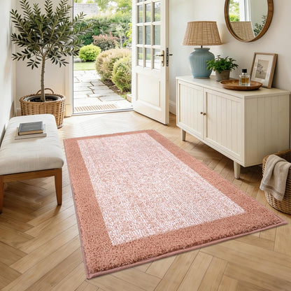 48x32 Large Bathroom Rugs Non Slip Washable, Soft Absorbent Bath Mat Pink