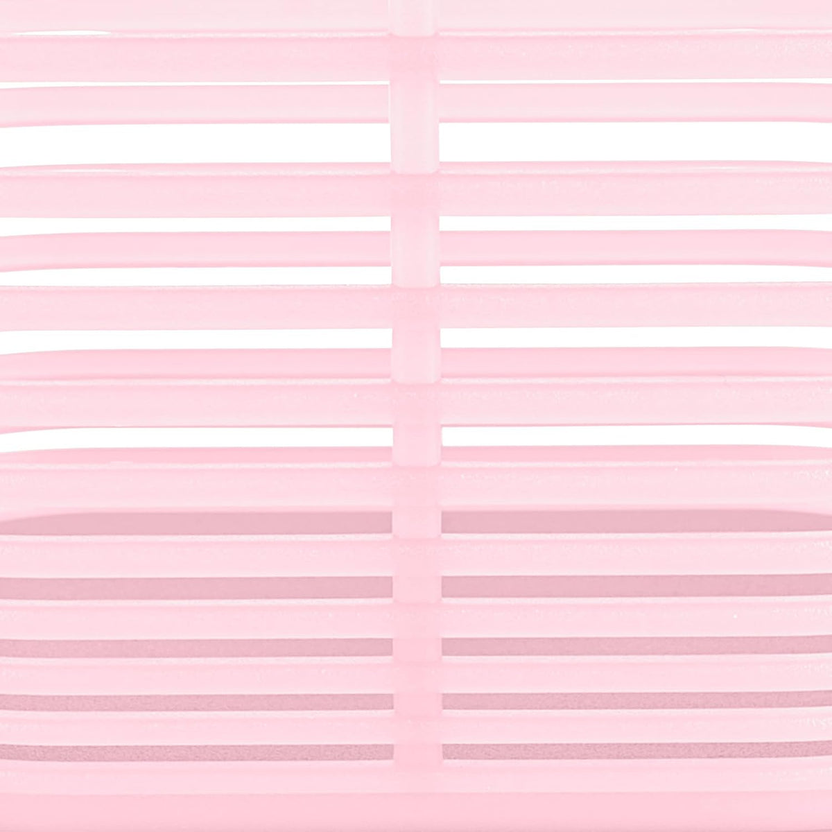 Set of 4 Large 18.8L Aria Decorative Plastic Organization and Storage Baskets - Perfect Bins for Home Office, Closet Shelves, Kitchen Pantry and All Bedroom Essentials, Pink