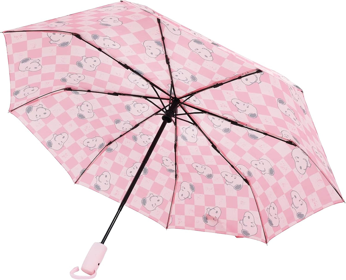Snoopy Pink Checker Umbrella, Pink