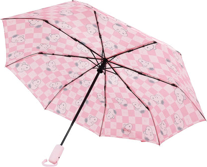 Snoopy Pink Checker Umbrella, Pink