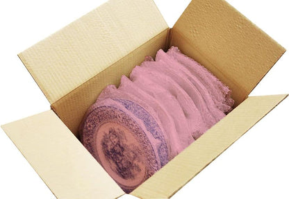2 Pack of Bubble Cushioning Wrap Rolls, 12" x 72’ ft Total, Perforated Every 12" for Packaging, Shipping, Mailing Free Bonus Fragile Stickers Included (Pink Antistatic)