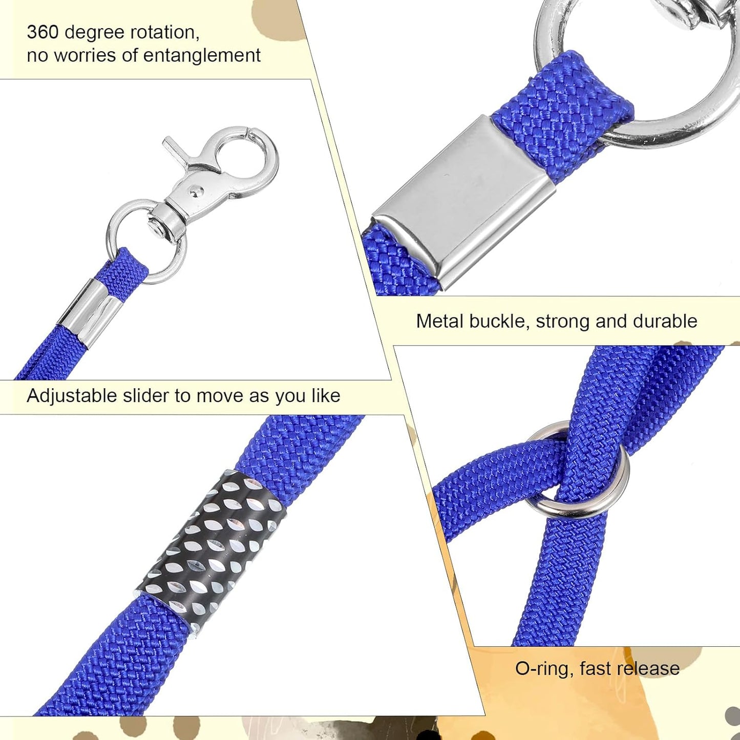 3 Pcs Grooming Loop, Nylon Restraint Noose Dog Grooming Leash | Adjustable Fixed Safety Tether Straps Grooming Supplies for Pet Grooming Table Bathtub