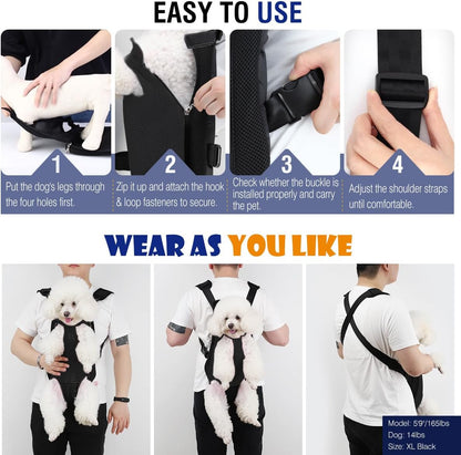 Pet Front Carrier Backpack for Small Medium Dogs