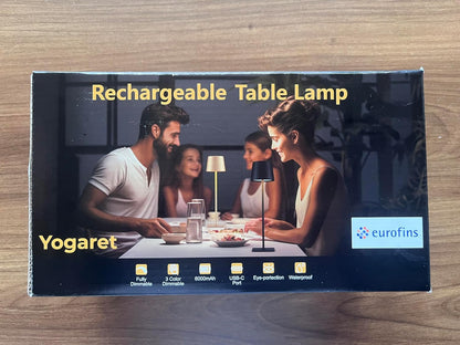 Yogaret Pink Cordless Table Lamps, 6000mAh Rechargeable Battery, 2 Pack