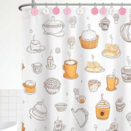 12 PCS Daisy Flower Shower Curtain Hooks Floral Decorative Curtain Hanger Rings Bathroom Curtain Hooks Living Room Bedroom Decor (deep Pink, Soft Pink, White)
