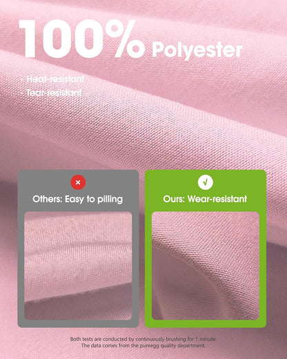 Rectangle Table Cloth 60" x 84" – Durable Polyester Tablecloth Offers Reusable & Washable Protection, Ideal for Outdoor Party, Picnic, Wedding, Banquet and Birthday, Pink