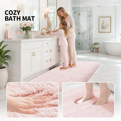 Bathroom Rugs 32" × 20", Extra Soft Absorbent Microfiber Bath Rugs