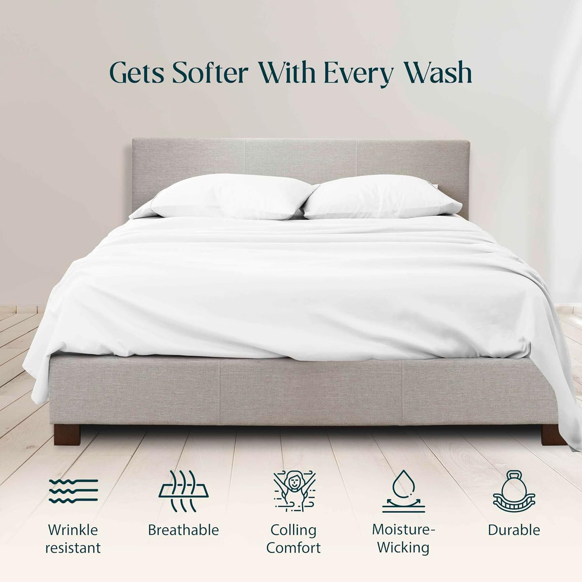 King Size Sheets Luxury Soft 100% Egyptian Cotton Sheet Set for King Size (76x80) Mattress Peach Color 550 Thread Count Deep Pocket Fits 14-16 Inches (Pattern : Solid)