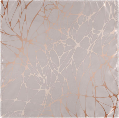 Pfrewn Rose Gold Marble Floral Cloth Napkins Set of 4 Marble Dinner Napkins Solid Washable Reusable Polyester Table Napkins Oversized 20"X20" with Hemmed Edges for Home Weeding Decoration