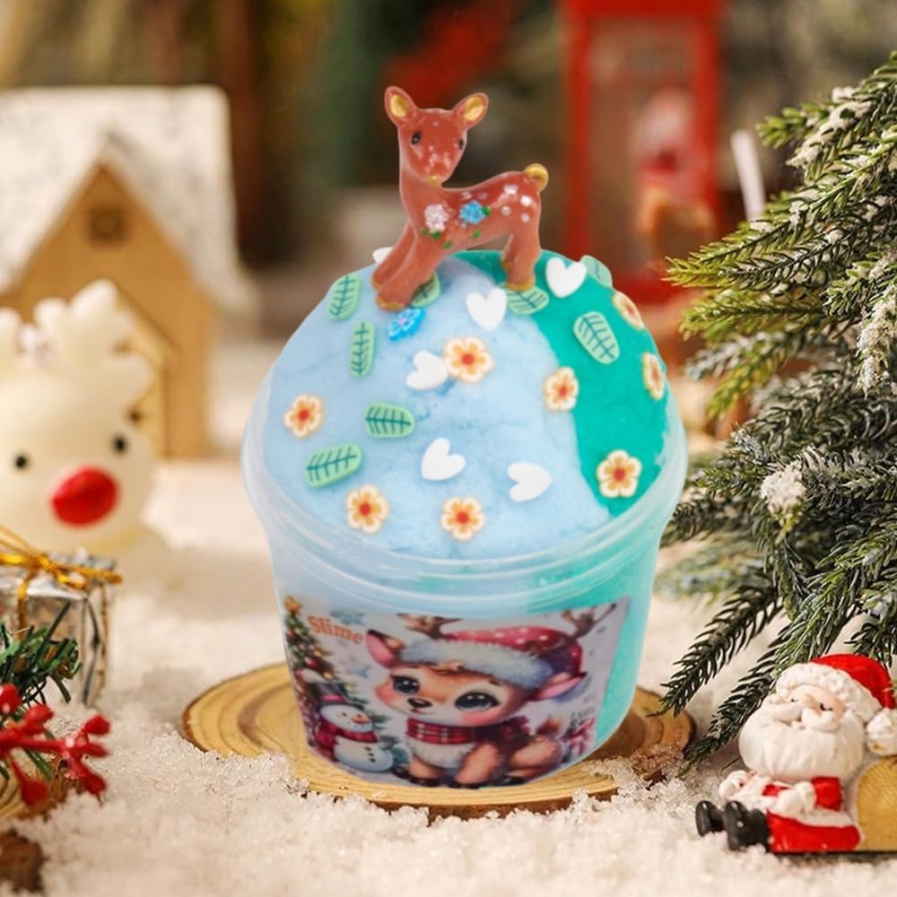 Advent Calendar 2025 Slime-Christmas Countdown Calendar - 24 Days of Surprises with DIY Slime Kit - Funny Christmas Slime Gifts Toy for Kids 4 5 6 7 8 9 10 11 12 Year Old Toddlers Girls Tweens