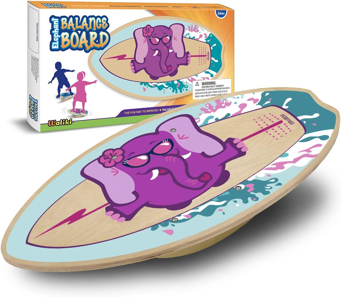 Wood Balance Board | Ages 3-8 | Toddlers and Kids