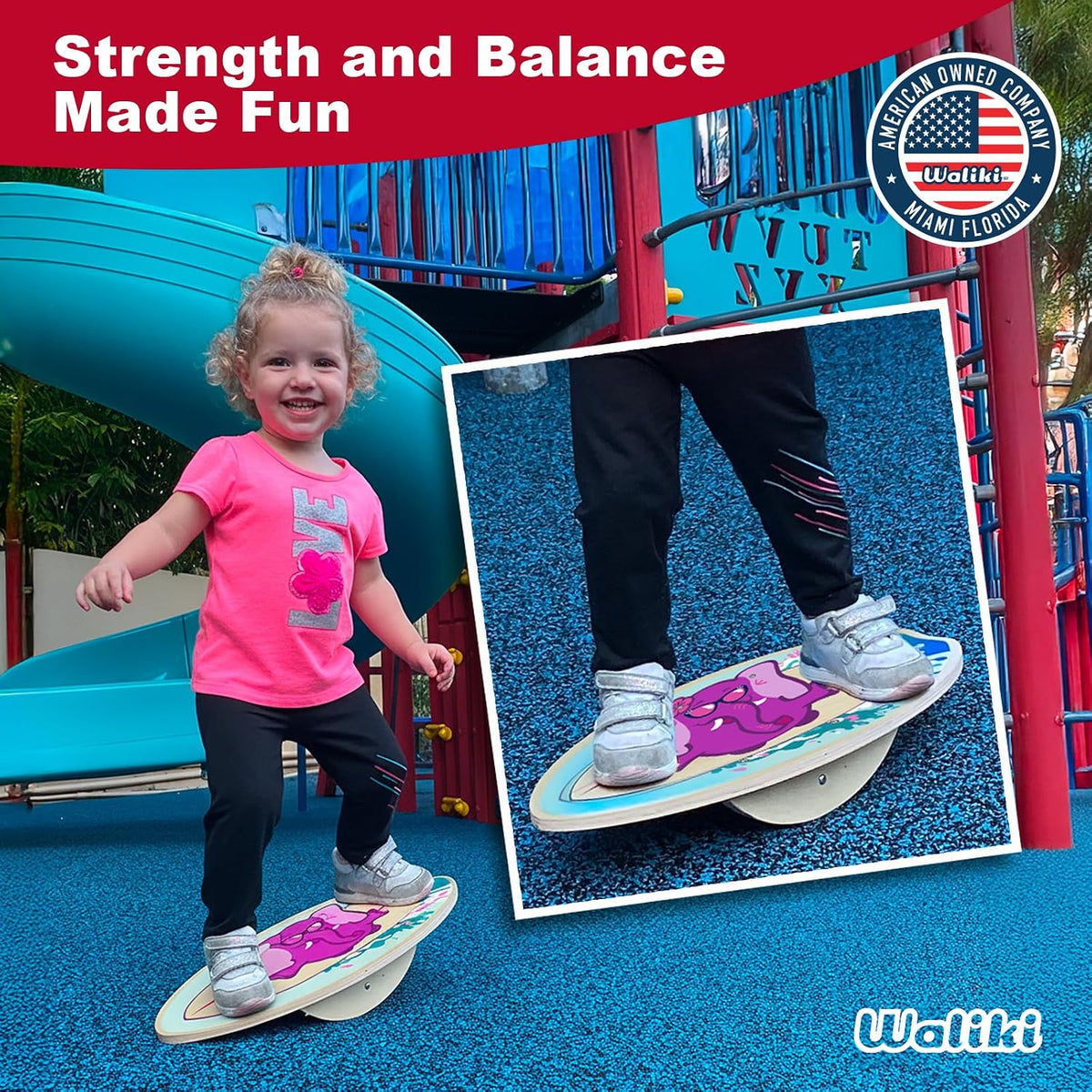 Wood Balance Board | Ages 3-8 | Toddlers and Kids