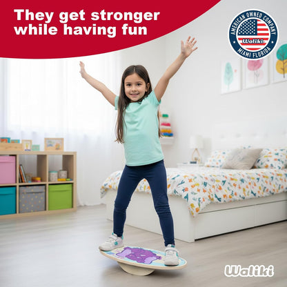 Wood Balance Board | Ages 3-8 | Toddlers and Kids