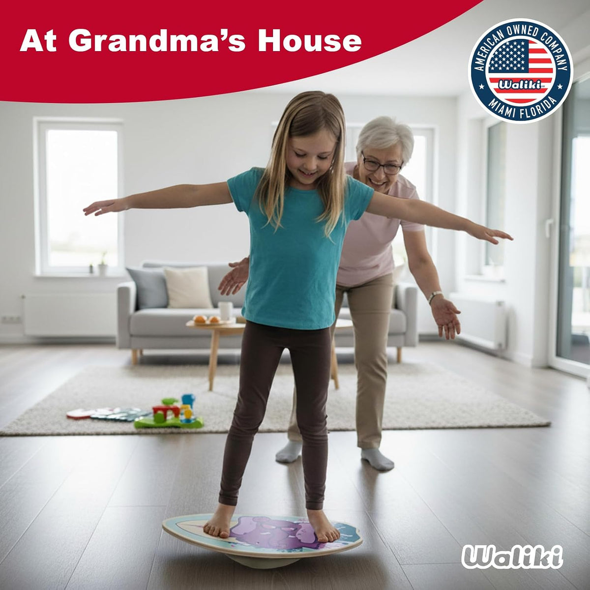 Wood Balance Board | Ages 3-8 | Toddlers and Kids