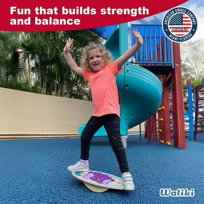 Wood Balance Board | Ages 3-8 | Toddlers and Kids