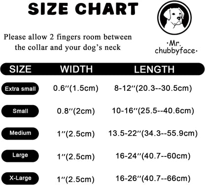 ·MR.CHUBBYFACE· Pink Strawberry Dog Collar for Small Dogs S
