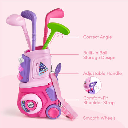 22 Pcs Toddler Golf Clubs Set, Kids Golf Toys, Birthday Gift Boys Girls