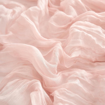 6Pcs Cheesecloth Table Runner 10FT 21.6 x 120 Inch Boho Rustic Gauze Table Runners for Wedding Birthday Baby Shower Summer Garden Party Home Decor(Dusty Pink)