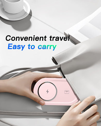 Foldable 3 in 1 Wireless Charging Station for Apple Mag-Safe Charger Stand